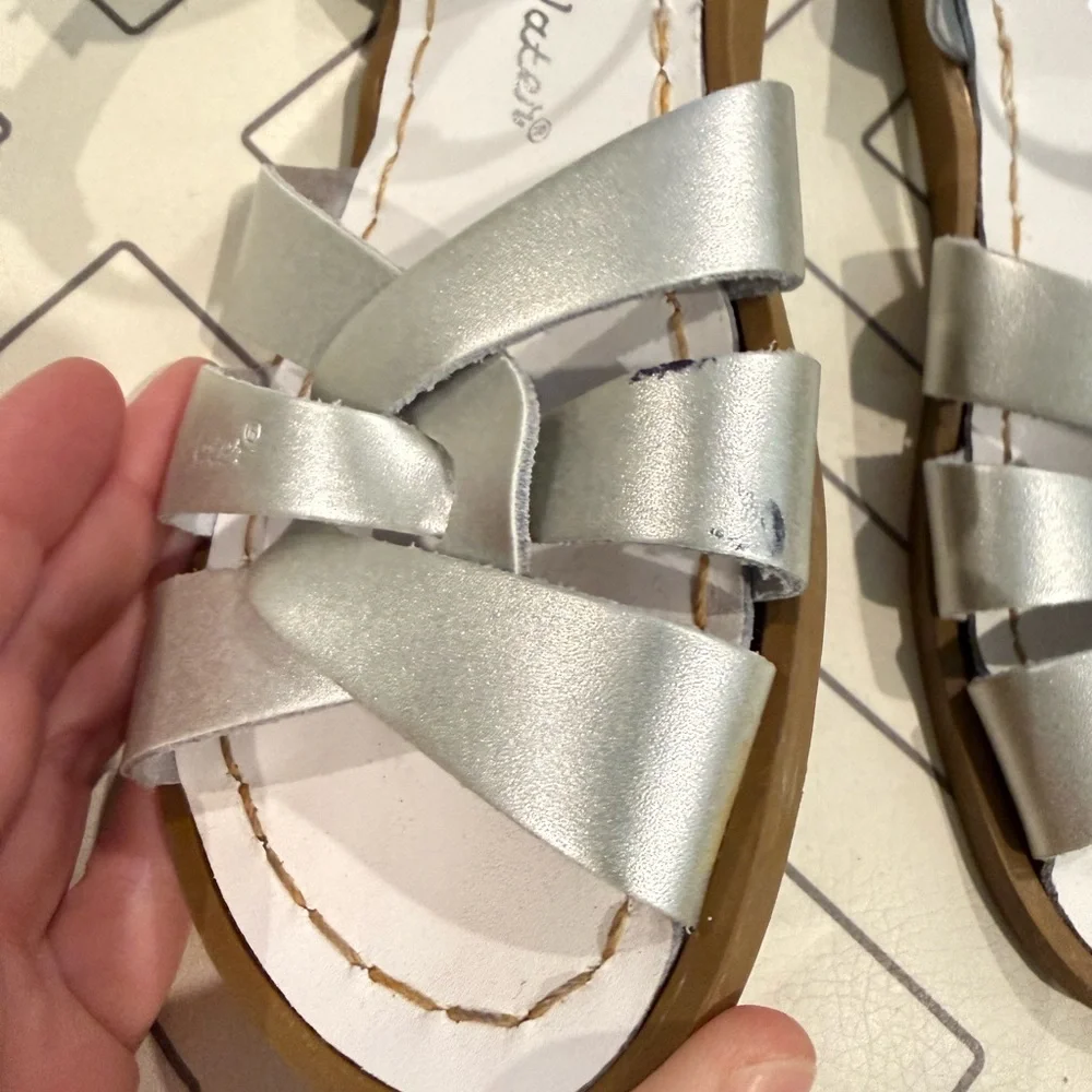 Salt Water Silver Sandals - Picture 4 of 14